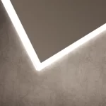 Custom LED mirror with acrylic light diffuser design